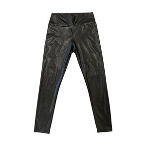 Unbranded Faux Leather High-Waisted Leggings Black Medium Compare to SPANX